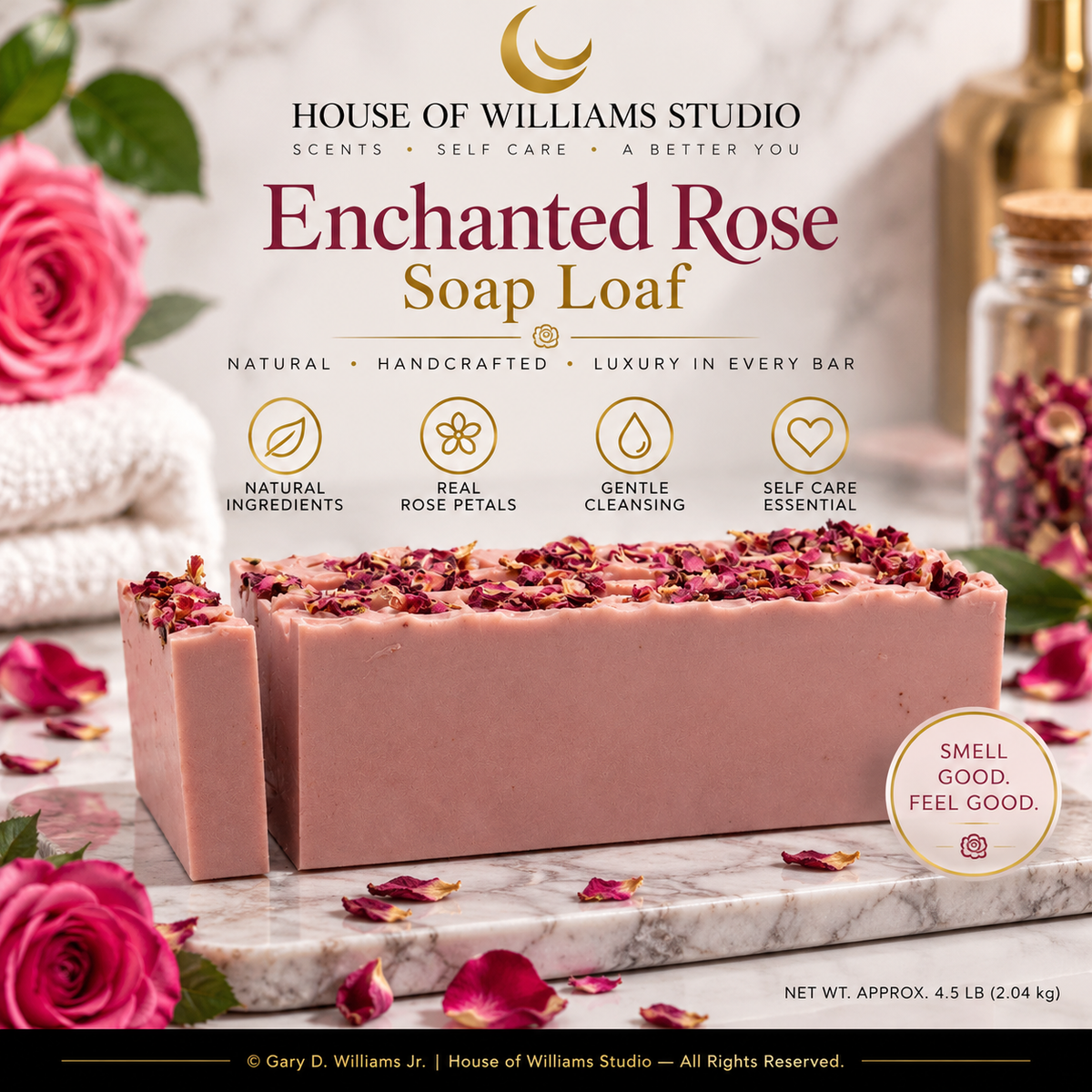 Enchanted Rose Soap Loaf