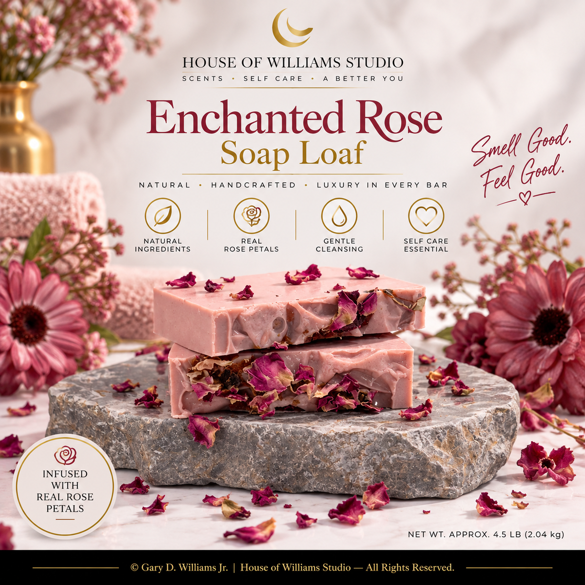 Enchanted Rose Soap Loaf