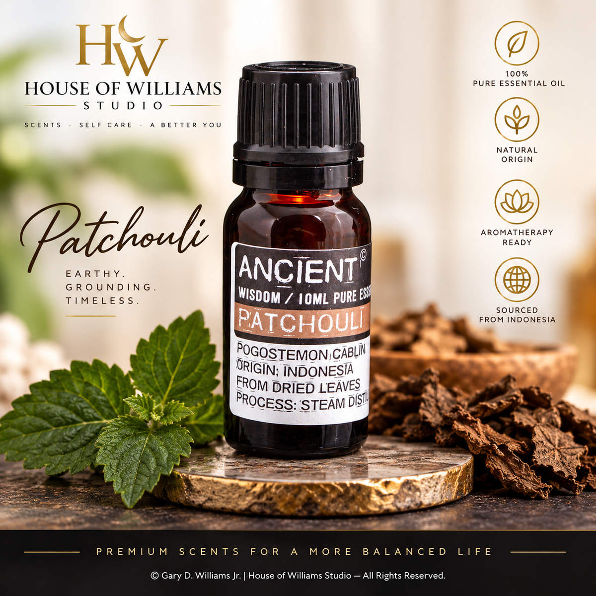 10 ml Patchouli Essential Oil